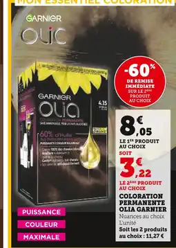 U Express Garnier Coloration permanente Olia offre