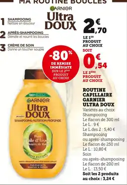 U Express GARNIER Routine capillaire ultra doux offre