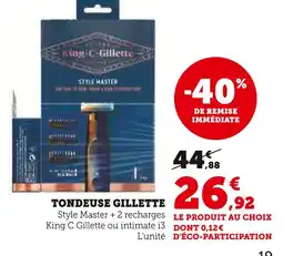U Express Gillette Tondeuse offre
