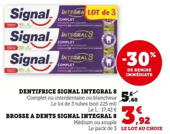 U Express SIGNAL Dentifrice integral 8 offre