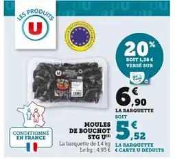 U Express U Moules de bouchot stg offre