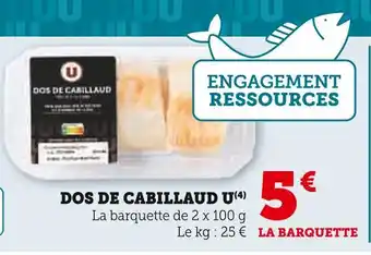 U Express U Dos de cabillaud offre