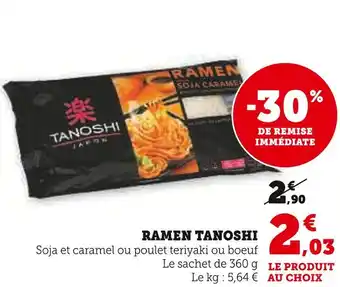U Express TANOSHI Ramen offre