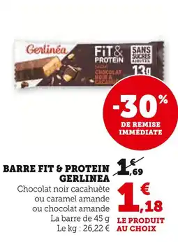 U Express GERLINEA Barre Fit & Protein offre