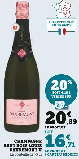 U Express LOUIS DANREMONT U Champagne brut rose offre