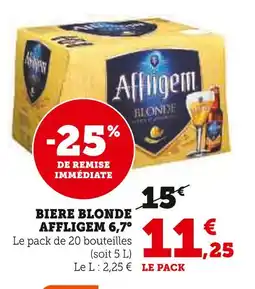 U Express AFFLIGEM 6,7° Biere blonde offre