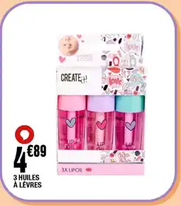 La Foir'Fouille 3 huiles à lèvres offre