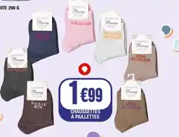 La Foir'Fouille Chaussettes à paillettes offre