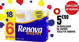 La Foir'Fouille RENOVA 24 rouleaux de papier toilette offre