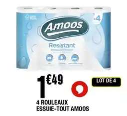 La Foir'Fouille AMOOS 4 rouleaux essuie-tout offre