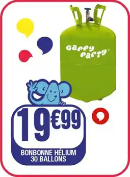 La Foir'Fouille Bonbonne hélium 30 ballons offre