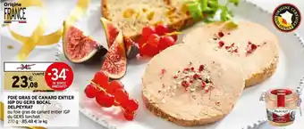 Intermarché Delpeyrat foie gras de canard entier igp du gers bocal offre
