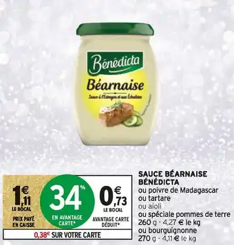 Intermarché Bénédicta sauce béarnaise offre