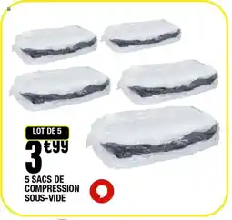 La Foir'Fouille 5 sacs de compression sous-vide offre