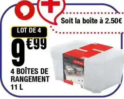 La Foir'Fouille 4 boîtes de rangement offre