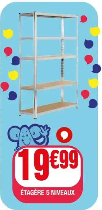 La Foir'Fouille Étagère 5 niveaux offre