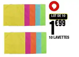 La Foir'Fouille 10 lavettes offre