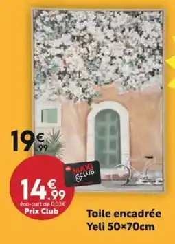 Maxi Bazar Toile encadrée Yeli 50x70cm offre
