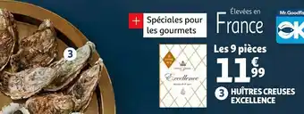 Auchan Excellence huîtres creuses offre