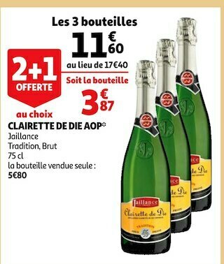 Auchan Jaillance clairette de die aop offre