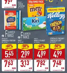 ALDI Président Emmental Portion offre