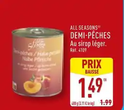 ALDI ALL SEASONS DEMI-PÊCHES offre