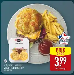 ALDI St-clément le boucher 4 Rösti Burgers offre
