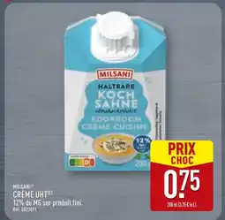 ALDI MILSANI CRÈME UHT offre