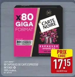 ALDI CARTE NOIRE 80 Capsules de Café Espresso Intense offre