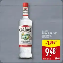 ALDI OLD NICK Rhum blanc 40° offre