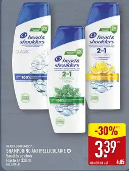 ALDI HEAD & SHOULDERS Shampooing antipelliculaire offre