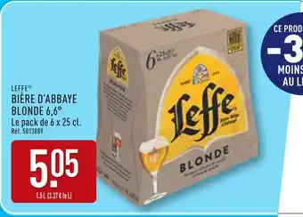 ALDI LEFFE Bière d’abbaye blonde 6,6° offre