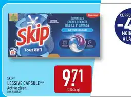 ALDI SKIP Lessive capsule Active clean offre