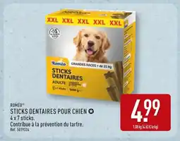 ALDI ROMÉO STICKS DENTAIRES POUR CHIEN offre