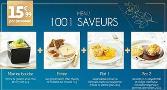 Auchan Menu 1001 saveurs offre