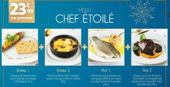 Auchan Menu chef étoilé offre