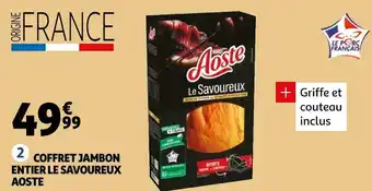 Aoste coffret jambon entier le savoureux