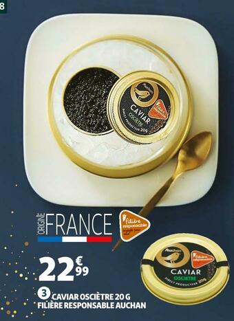Auchan Auchan caviar osciètre 20 g offre
