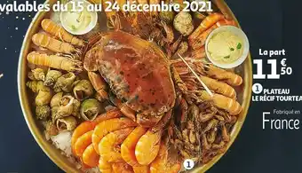 Auchan Plateau le récif tourteau offre