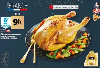 Auchan Auchan chapon fermier de lyré label rouge offre