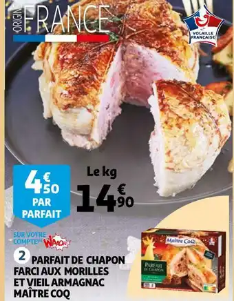 Auchan Maître coq parfait de chapon farci aux morilles et vieil armagnac offre
