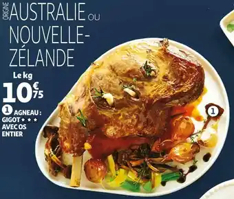 Auchan Agneau : gigot avec os entier offre