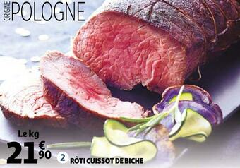 Auchan Rôti cuissot de biche offre