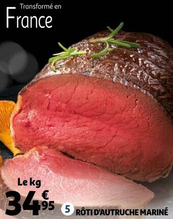 Auchan Rôti d'autruche mariné offre