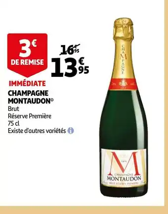 Auchan Montaudon champagne offre