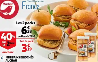 Auchan mini pains briochés
