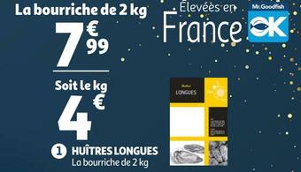 Auchan Huîtres longues offre