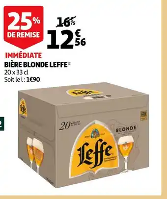 Auchan Leffe bière blonde offre