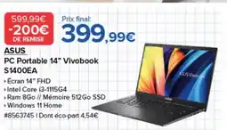 Costco ASUS PC Portable 14" Vivobook S1400EA offre