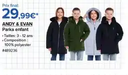 Costco ANDY & EVAN Parka enfant offre